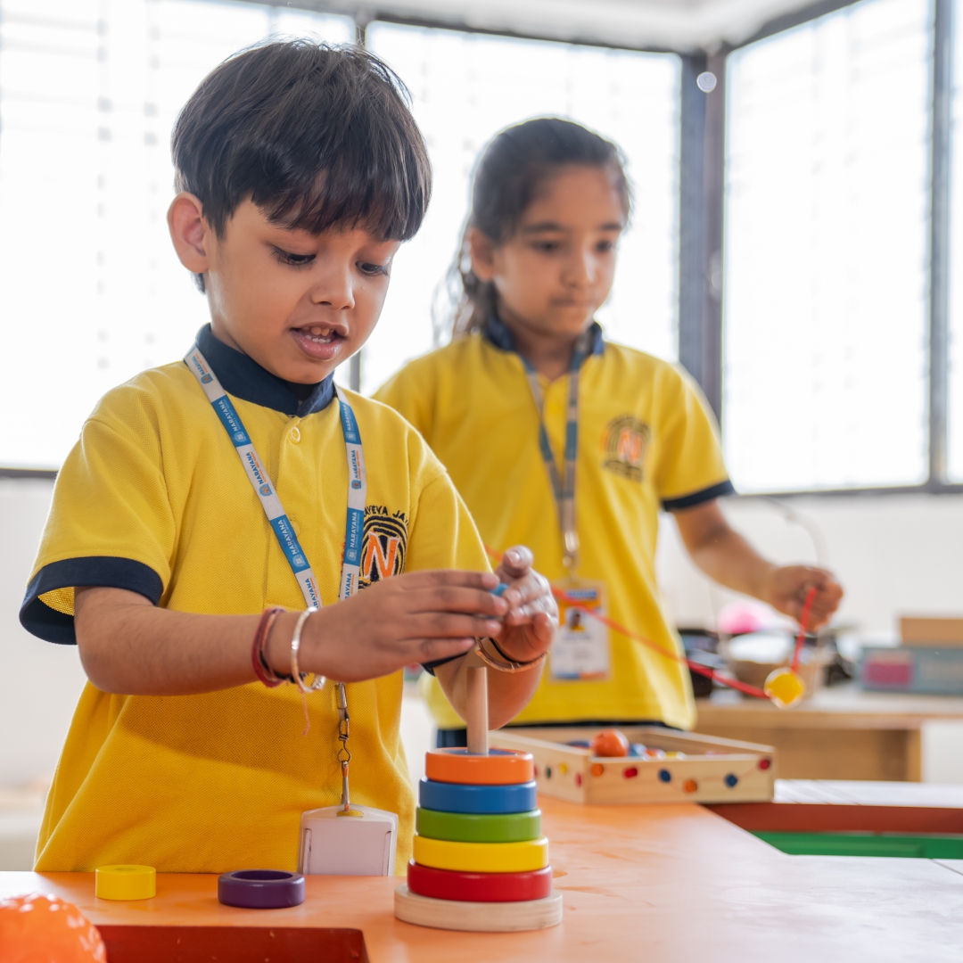 Narayana Schools students participating in a dynamic extracurricular activity or cultural event